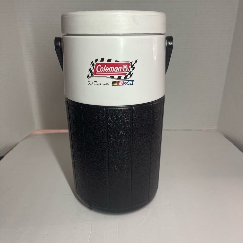 Vintage Coleman Black 1/2 Gallon Polylite Jug Thermos Dale Earnhardt Promo